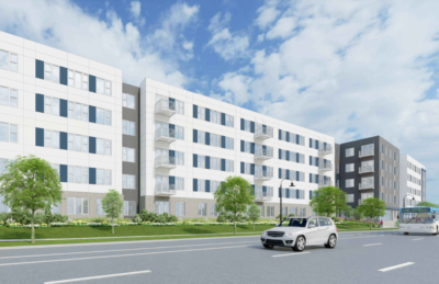 A rendering of the exterior of The Intersect, a new affordable housing development coming to Madison, WI